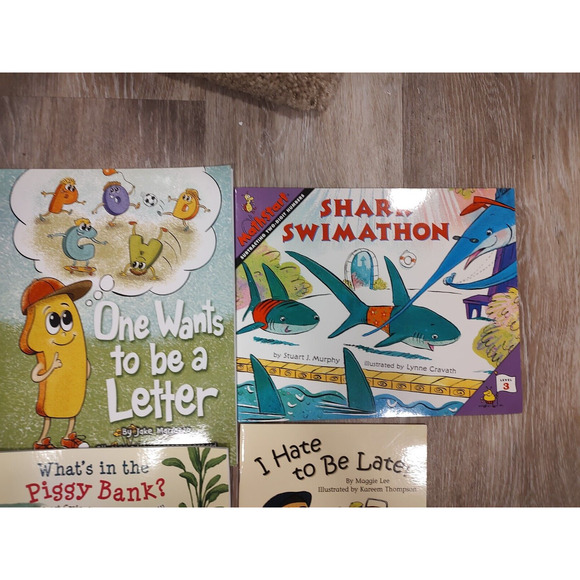 lot of elementary educational books numbers shapes telling time money - Picture 2 of 4